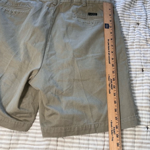 Lauren Ralph Lauren Khaki Chino Shorts Sz 35 100% Cotton Classic - Picture 7 of 7